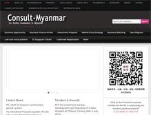 Tablet Screenshot of consult-myanmar.com